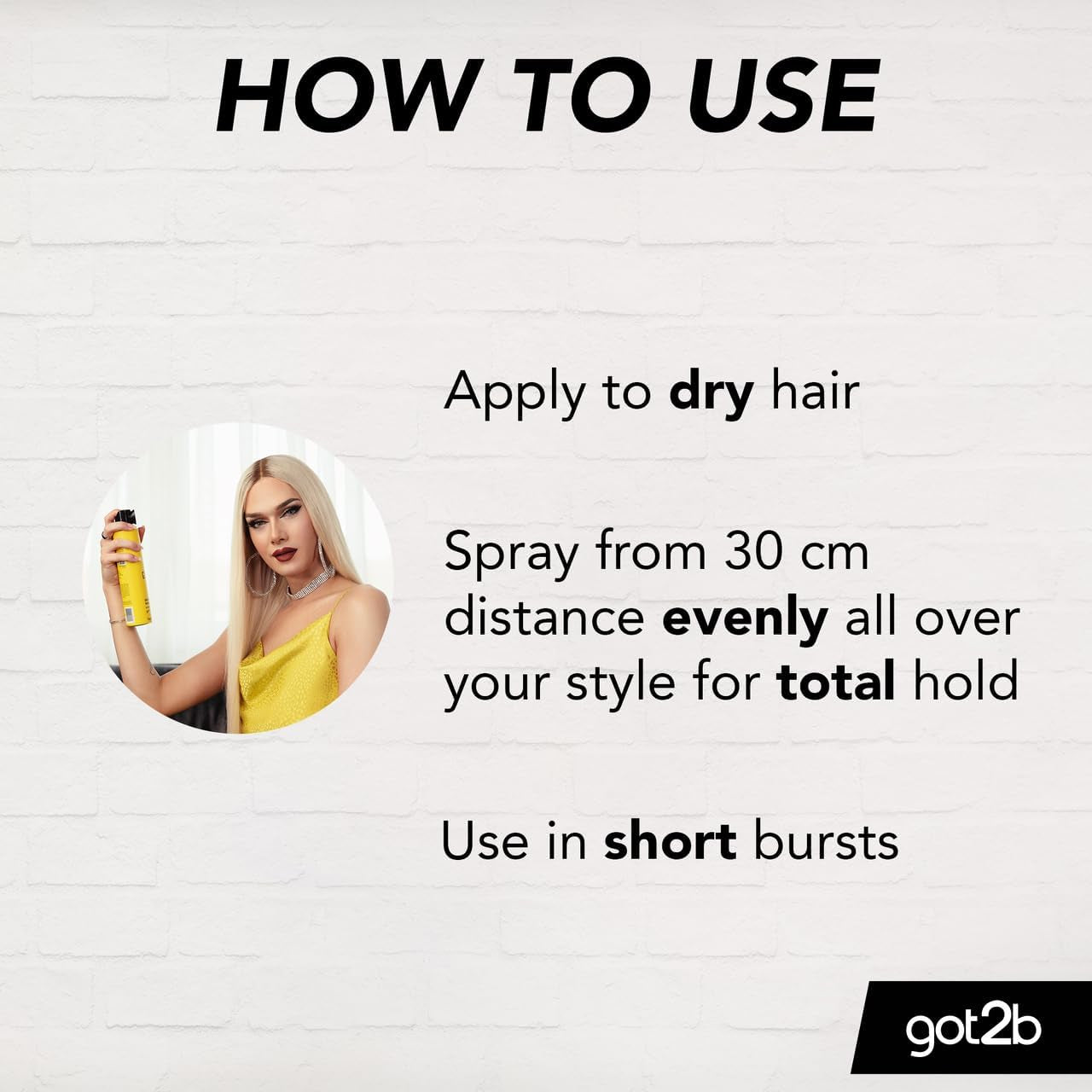 Glued Blasting Freeze Hairspray 300 Ml, Glued Hairspray for up to 72H Ultra Strong Hold, Hairspray , for Extreme Hairstyles, Vegan Formula