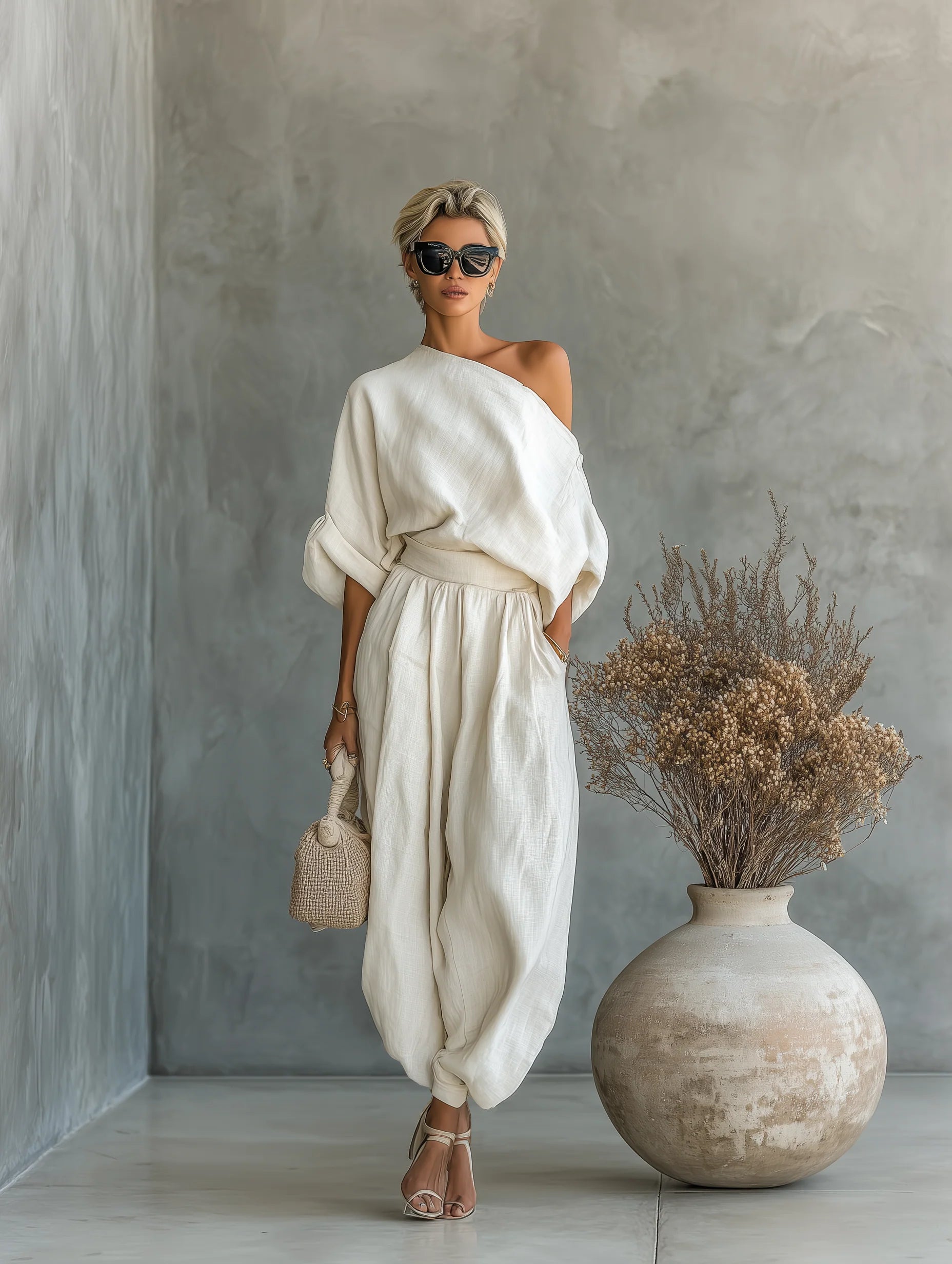 Odelise - Premium Two-Piece Linen Set