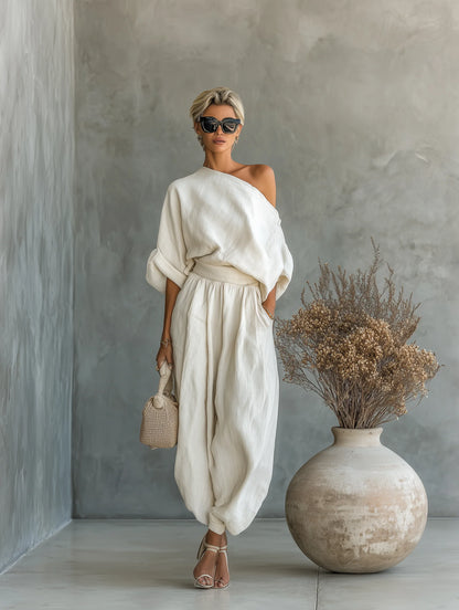 Odelise - Premium Two-Piece Linen Set
